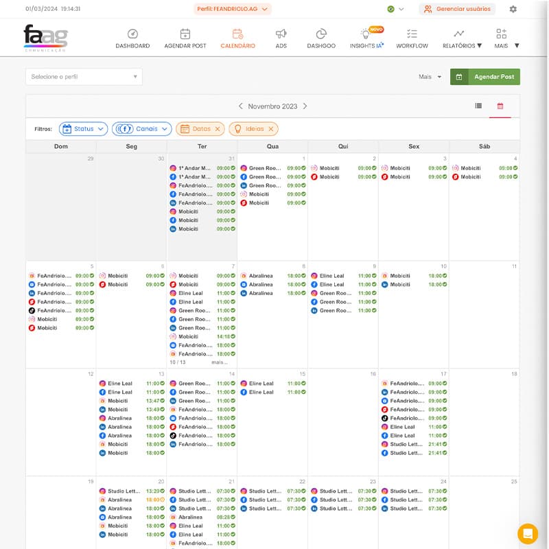 Calendário